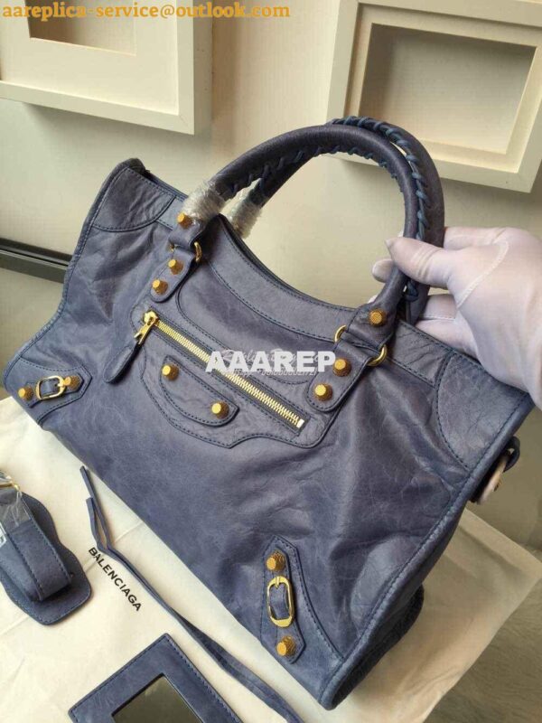 Replica Balenciaga Giant Gold City Dark Blue 2