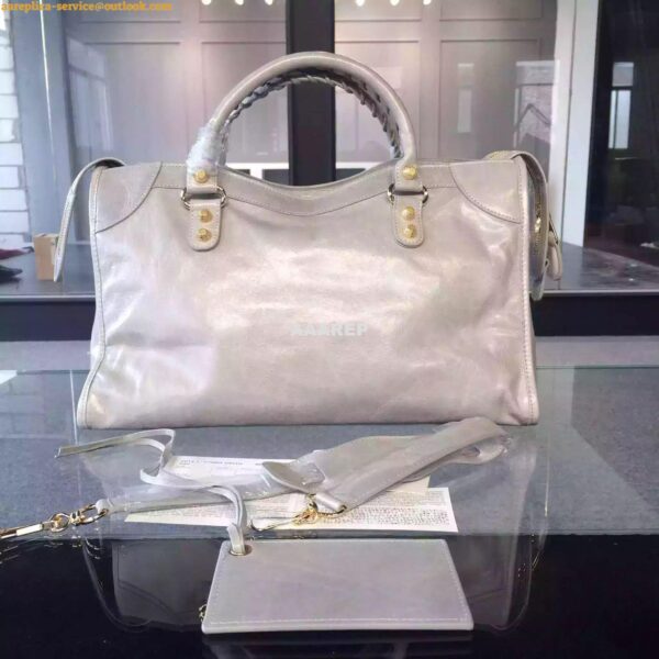 Replica Balenciaga Giant Gold City Pale Grey 3