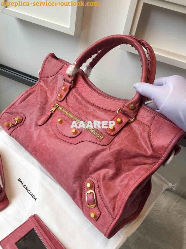 Replica Balenciaga Giant Gold City Red 4