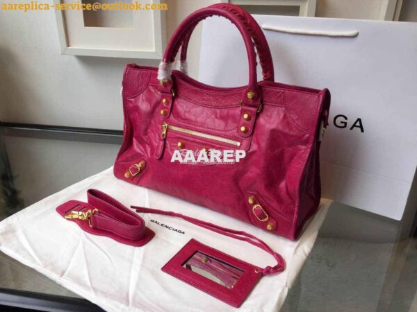 Replica Balenciaga Giant Gold City Rosy Pink 3