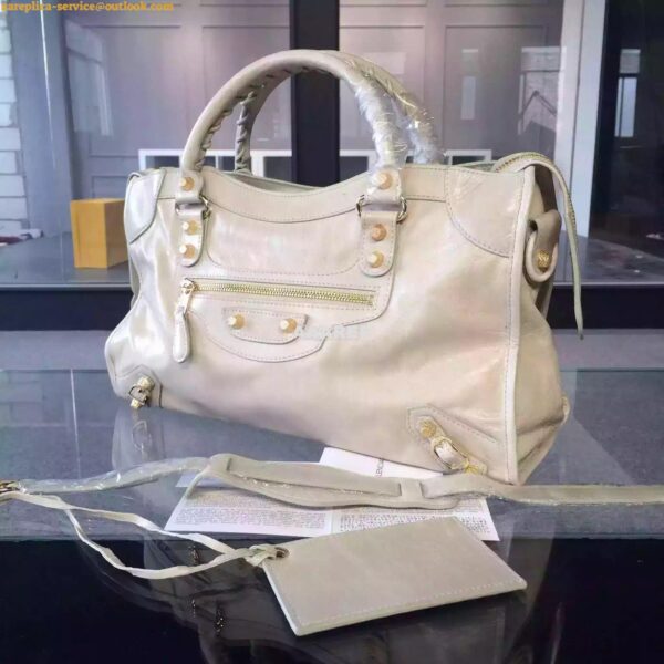 Replica Balenciaga Giant Gold City White 2