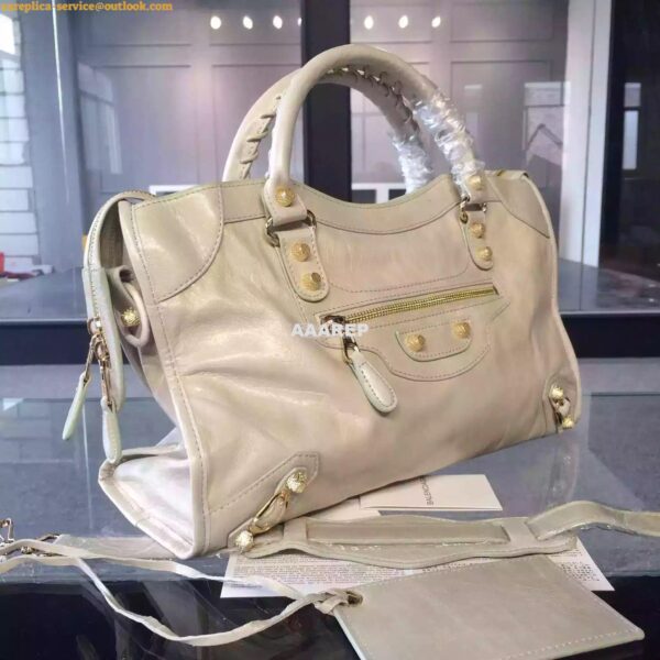 Replica Balenciaga Giant Gold City White 3