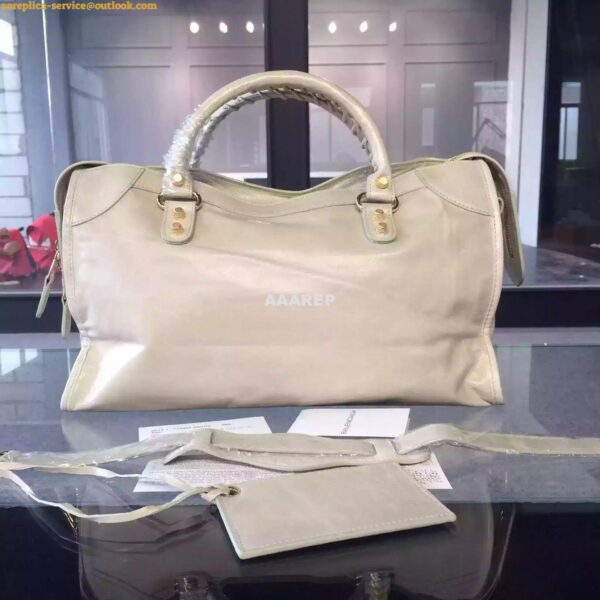 Replica Balenciaga Giant Gold City White 5