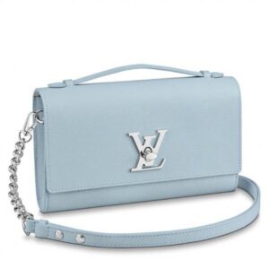 Replica Louis Vuitton Blue Lockme Clutch M56136 BLV694