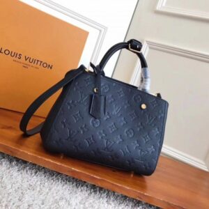 Replica Louis Vuitton Montaigne BB Bag Monogram Empreinte M41053 BLV547 2