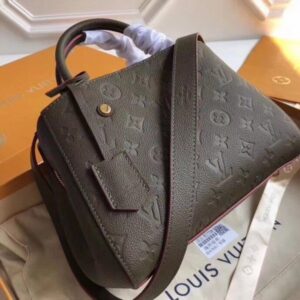 Replica Louis Vuitton Montaigne MM Bag Monogram Empreinte M43660 BLV538 2