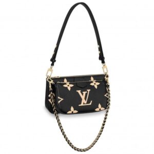 Replica Louis Vuitton Multi Pochette Accessoires Monogram Empreinte M45777 BLV509