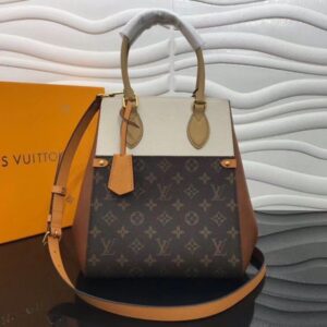 Replica Louis Vuitton Fold Tote MM Monogram Calfskin M45376 BLV695 2