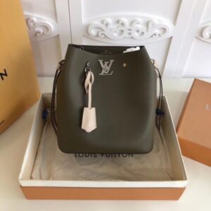 Replica Louis Vuitton Khaki Lockme Bucket Bag M55439 BLV796 2