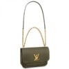 Replica Louis Vuitton Lockme Chain PM Bag In Green Leather M57067 BLV685