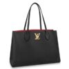 Replica Louis Vuitton Lockme Shopper In Greige Leather M57346 BLV720 2