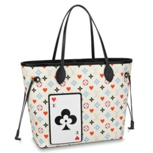 Replica Louis Vuitton Game On Neverfull MM White Bag M57462 BLV348