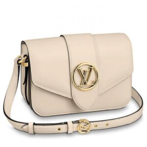 Replica Louis Vuitton LV Pont 9 Bag In Cream Calfskin M55950 BLV691