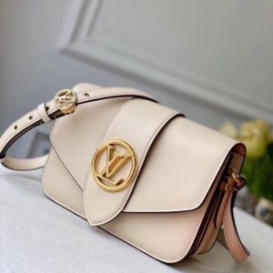 Replica Louis Vuitton LV Pont 9 Bag In Cream Calfskin M55950 BLV691 2