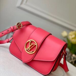 Replica Louis Vuitton LV Pont 9 Bag In Dahlia Pink Calfskin M55949 BLV690 2