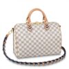 Replica Louis Vuitton Damier Azur Neverfull MM Bag With Braided Strap N50047 BLV043