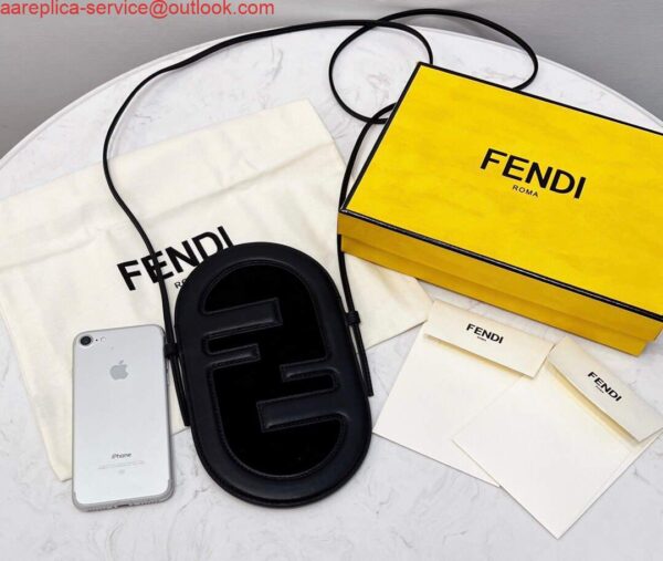 Replica Fendi 8526 Phone Shoulder Bag Black