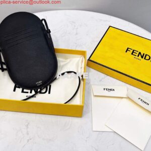 Replica Fendi 8526 Phone Shoulder Bag Black 2