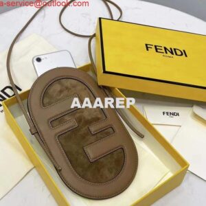 Replica Fendi 8526 Phone Shoulder Bag Gray