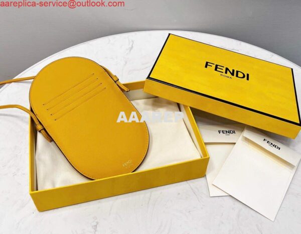 Replica Fendi 8526 Phone Shoulder Bag Yellow 4