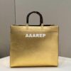 Replica Fendi 8553 Sunshine Medium Bag 8BH386 Silver Laminated leather shopper