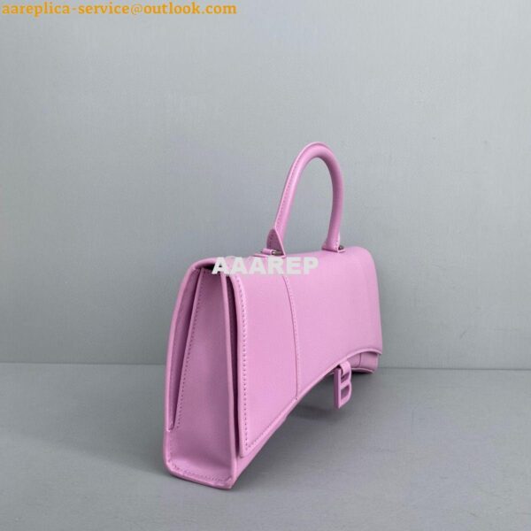 Replica Balenciaga Hourglass Stretched Top Handle Bag in Light Purple 2