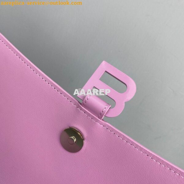 Replica Balenciaga Hourglass Stretched Top Handle Bag in Light Purple 3