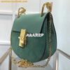 Replica Chloe Drew Shoulder bag Smooth and Suede Calfskin Brown n Gree