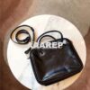 Replica Balenciaga Triangle Square XS bag in black calfskin leather 51