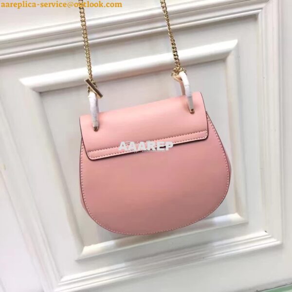 Replica Chloe Drew Shoulder bag Smooth and Suede Calfskin Pink 9