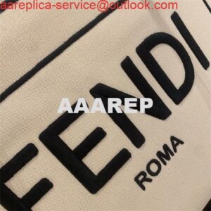 Replica FENDI 8BH378 Medium ROMA Tote Undyed canvas Tote bag 2