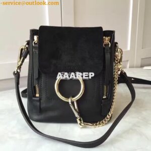 Replica Chloe Faye Backpack Black