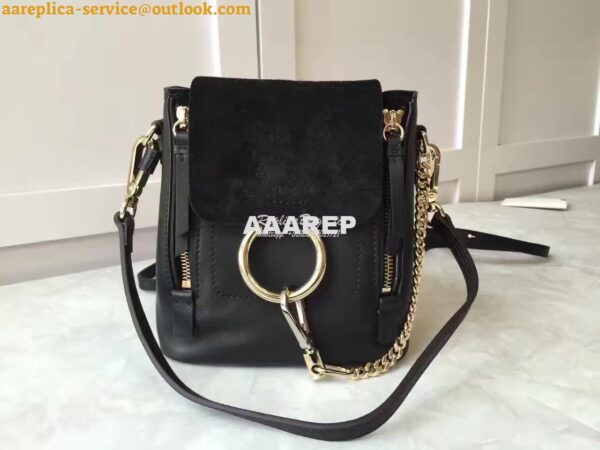 Replica Chloe Faye Backpack Black 3