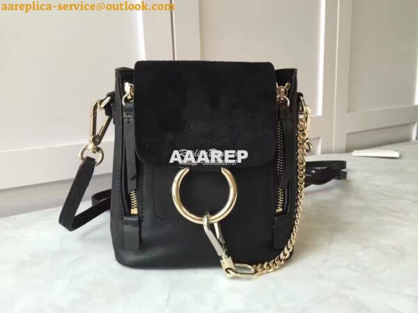 Replica Chloe Faye Backpack Black 5