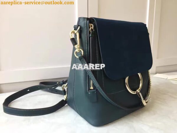 Replica Chloe Faye Backpack Blue 7