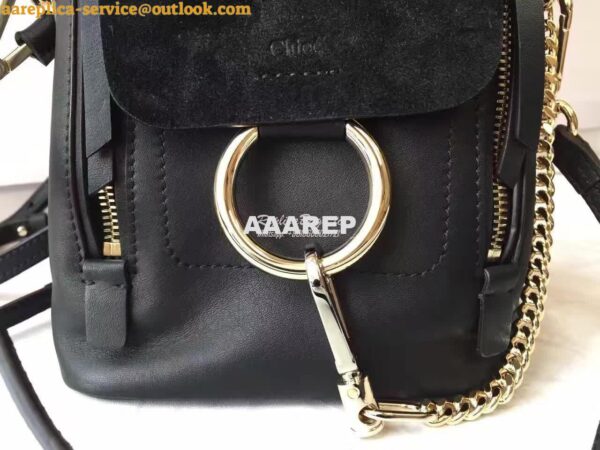 Replica Chloe Faye Backpack Black 10