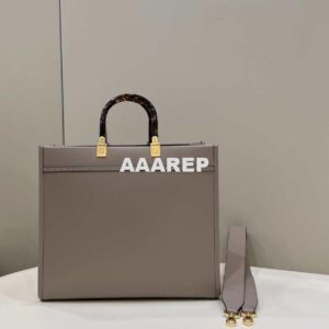 Replica Fendi 8BH386 Sunshine Medium Bag Nude leather shopper 8266S