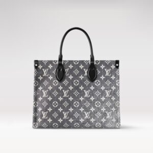 Replica Louis Vuitton ONTHEGO MM Bag Monogram Jacquard Denim M46448