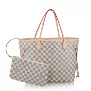 Replica Louis Vuitton Neverfull MM Bag Damier Azur N41361 BLV055