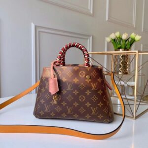 Replica Louis Vuitton Montaigne BB Bag With Braided Handle Monogram M44671 BLV290 2