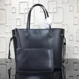 Replica Louis Vuitton Neverfull MM Bag In Black Epi Leather M40932 BLV192 2