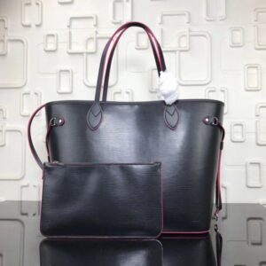 Replica Louis Vuitton Neverfull MM Bag In Noir Epi Leather M54185 BLV206 2