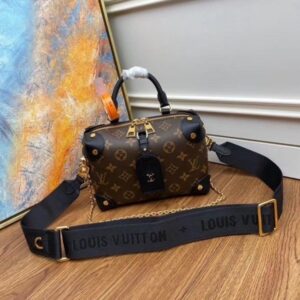 Replica Louis Vuitton Petite Malle Souple Bag Monogram M45571 BLV331 2