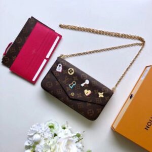 Replica Louis Vuitton Pochette Felicie Monogram Flowers M63999 BLV325 2