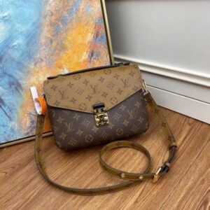 Replica Louis Vuitton Pochette Metis Bag Monogram Reverse M44876 BLV341 2