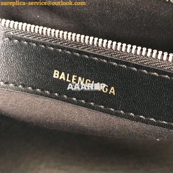 Replica Balenciaga Ville Top Handle Bag In White Crocodile Emboosed Ca 12