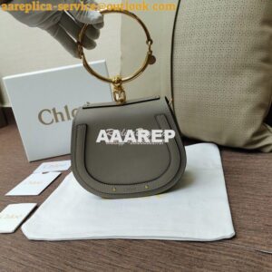 Replica Chloe Nile Bracelet Bag Grey 2