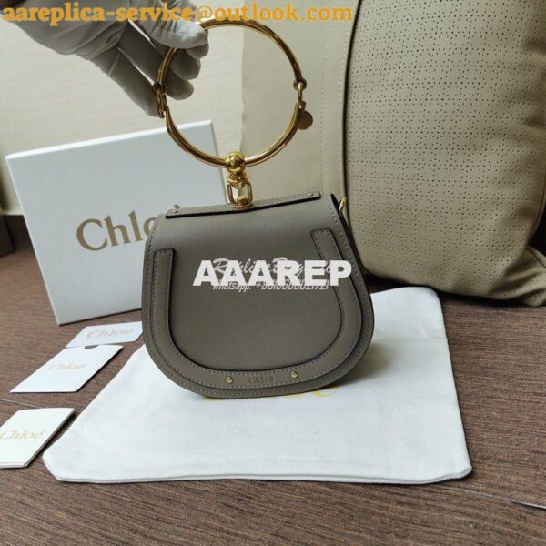 Replica Chloe Nile Bracelet Bag Grey 4