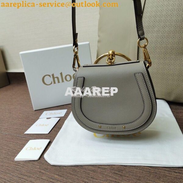 Replica Chloe Nile Bracelet Bag Grey 6