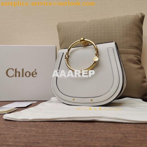 Replica Chloe Nile Bracelet Bag White 3